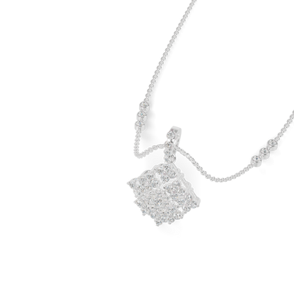 Guru Jewel's Luminous Geometric Block Crystal Statement Pendant for Her