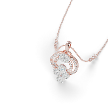 Guru Jewel's Luminous Curved Arch Crystal Statement Pendant for Her