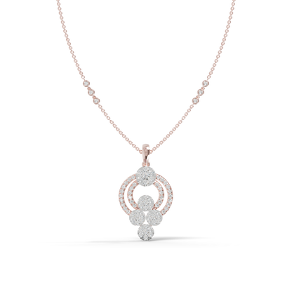 Guru Jewel's Luminous Curved Arch Crystal Statement Pendant for Her
