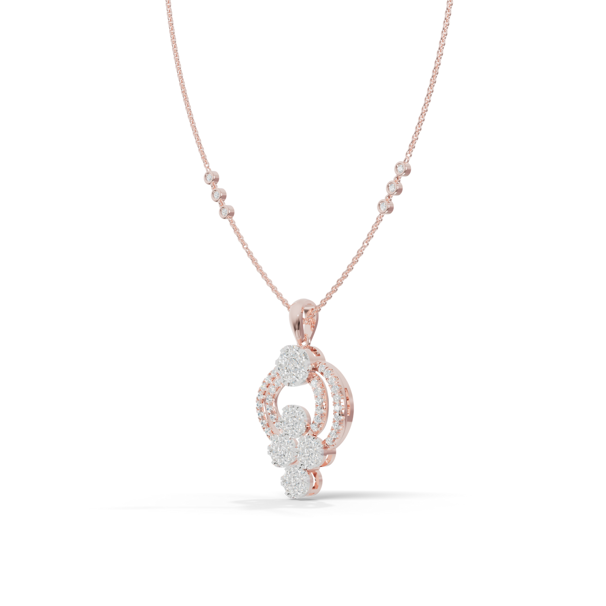 Guru Jewel's Luminous Curved Arch Crystal Statement Pendant for Her