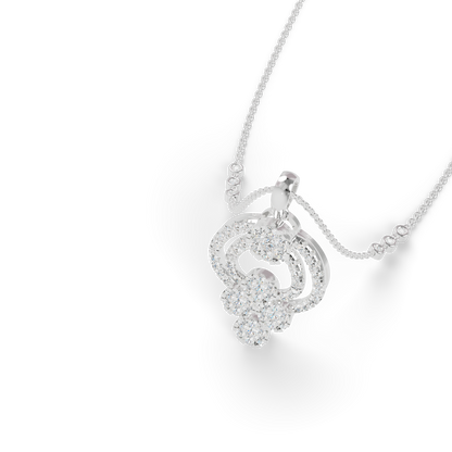 Guru Jewel's Luminous Curved Arch Crystal Statement Pendant for Her
