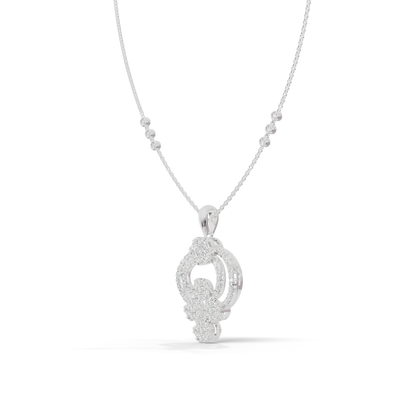 Guru Jewel's Luminous Curved Arch Crystal Statement Pendant for Her