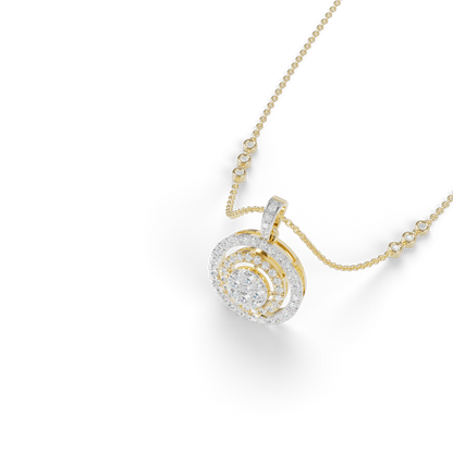 Guru Jewel's Luminous Spiral Crystal Statement Pendant for Her