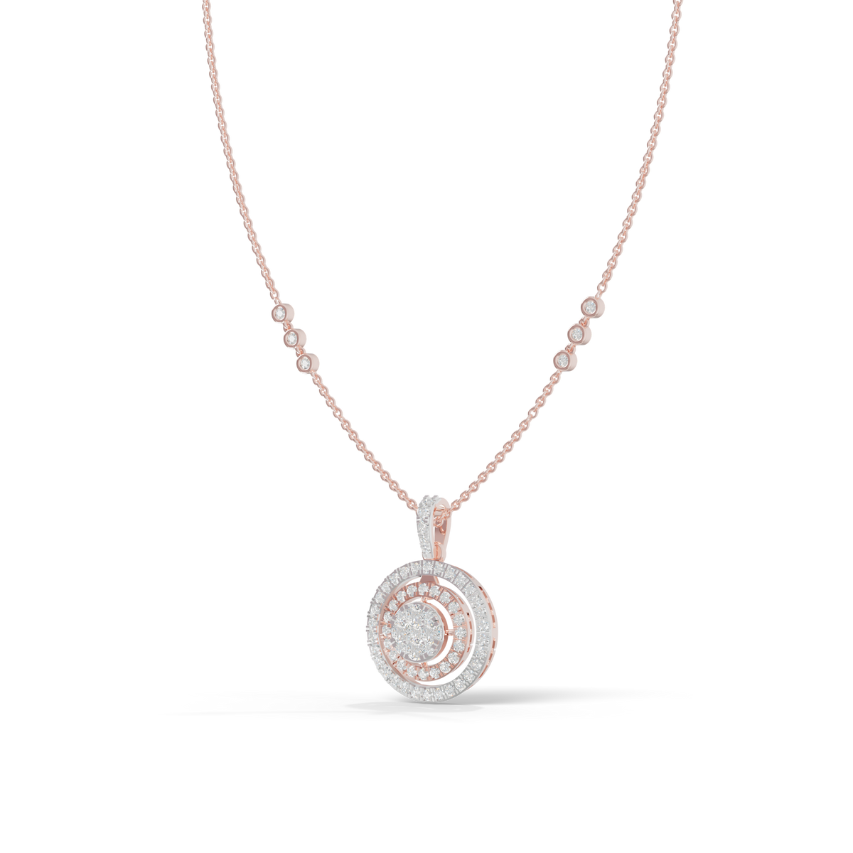 Guru Jewel's Luminous Spiral Crystal Statement Pendant for Her