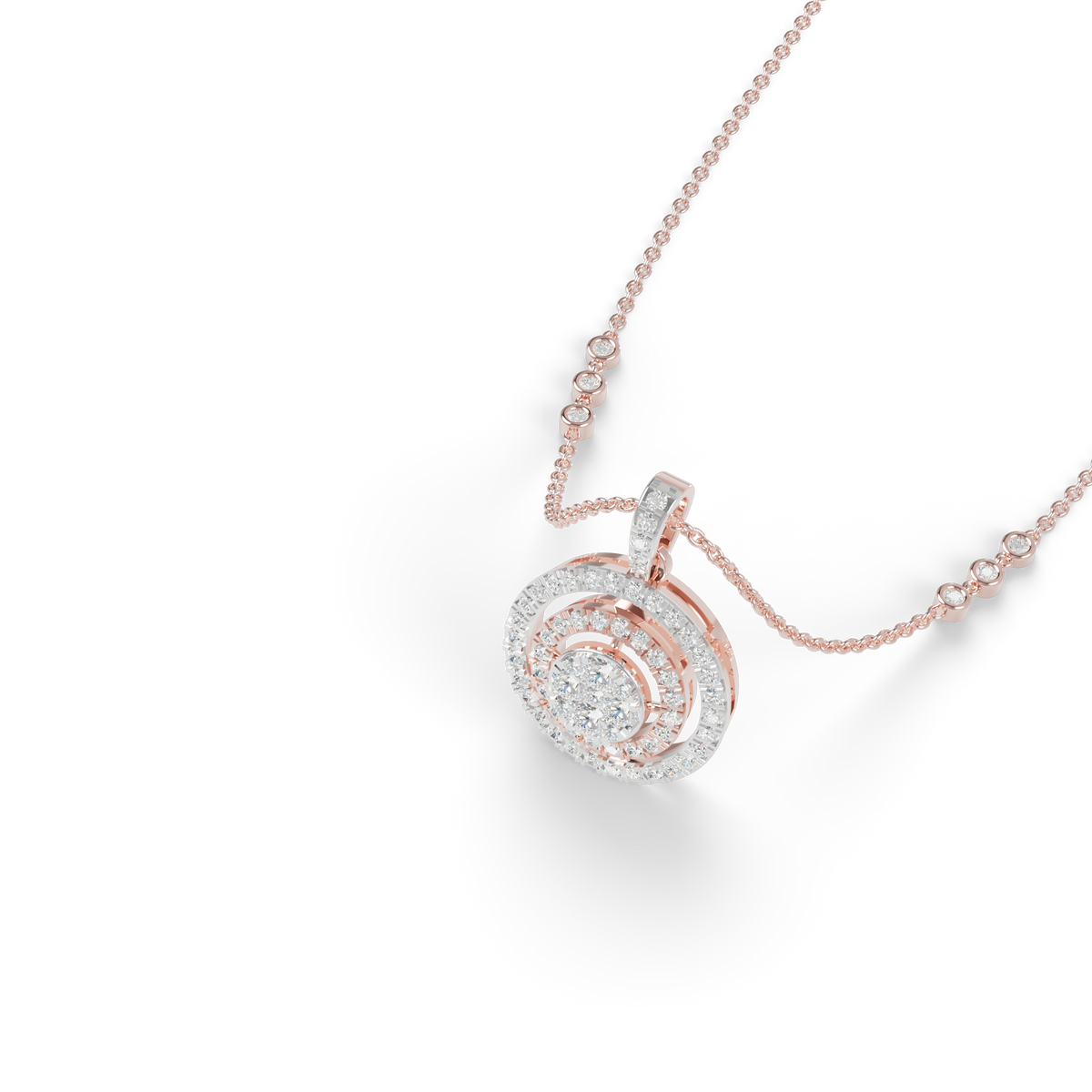 Guru Jewel's Luminous Spiral Crystal Statement Pendant for Her