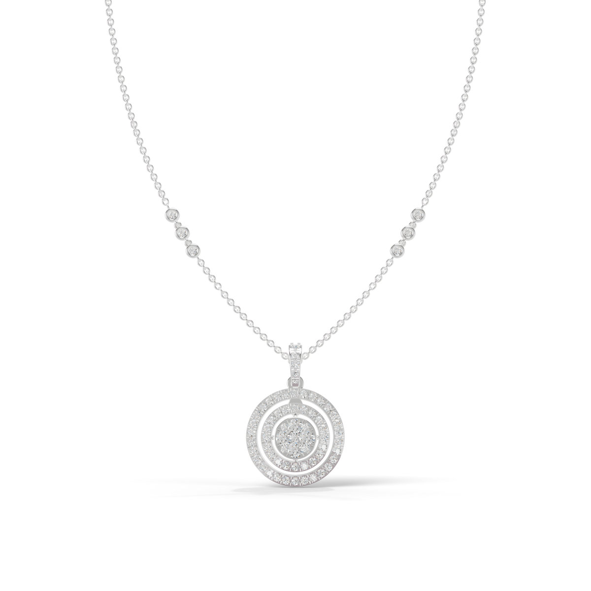 Guru Jewel's Luminous Spiral Crystal Statement Pendant for Her
