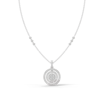 Guru Jewel's Luminous Spiral Crystal Statement Pendant for Her