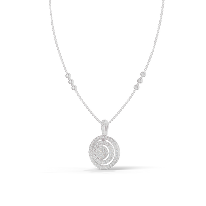 Guru Jewel's Luminous Spiral Crystal Statement Pendant for Her