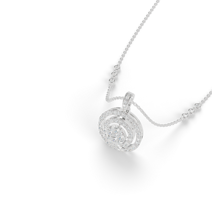 Guru Jewel's Luminous Spiral Crystal Statement Pendant for Her