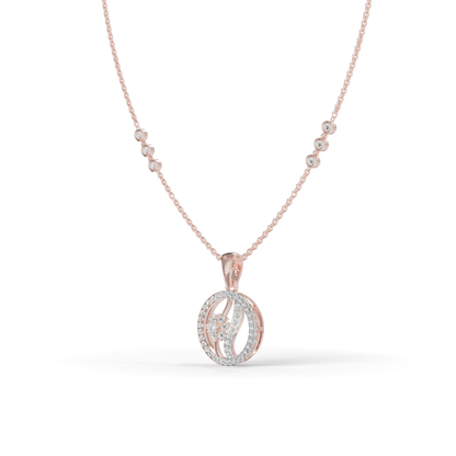 Guru Jewel's Tiny Shining Stones with Simple Circular Pendant for Her