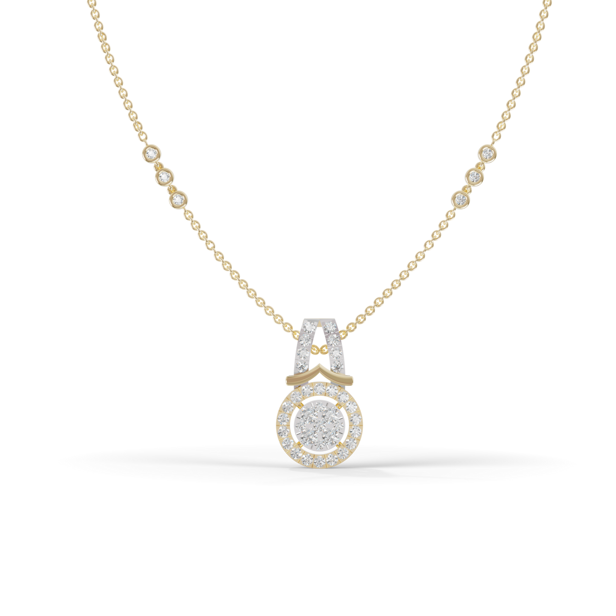 Guru Jewel's Elegant Round Medallion Pendant for Her