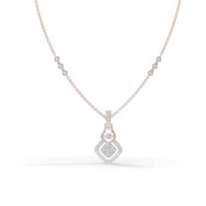 Guru Jewel's Shining Stone Accents with Elegant Droplet Pendant for Her