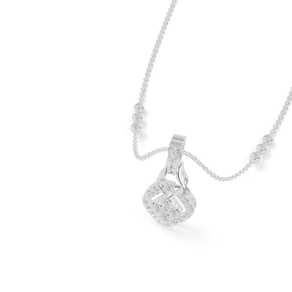 Guru Jewel's Shining Stone Accents with Elegant Droplet Pendant for Her