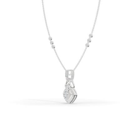 Guru Jewel's Shining Stone Accents with Elegant Droplet Pendant for Her