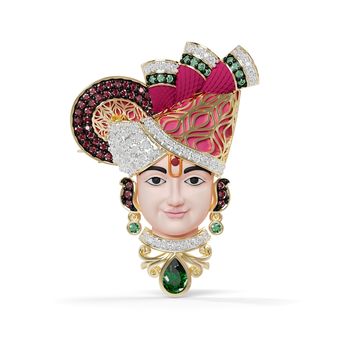 Guru Jewel's The Royal Swaminarayan Heritage Pendant for Her
