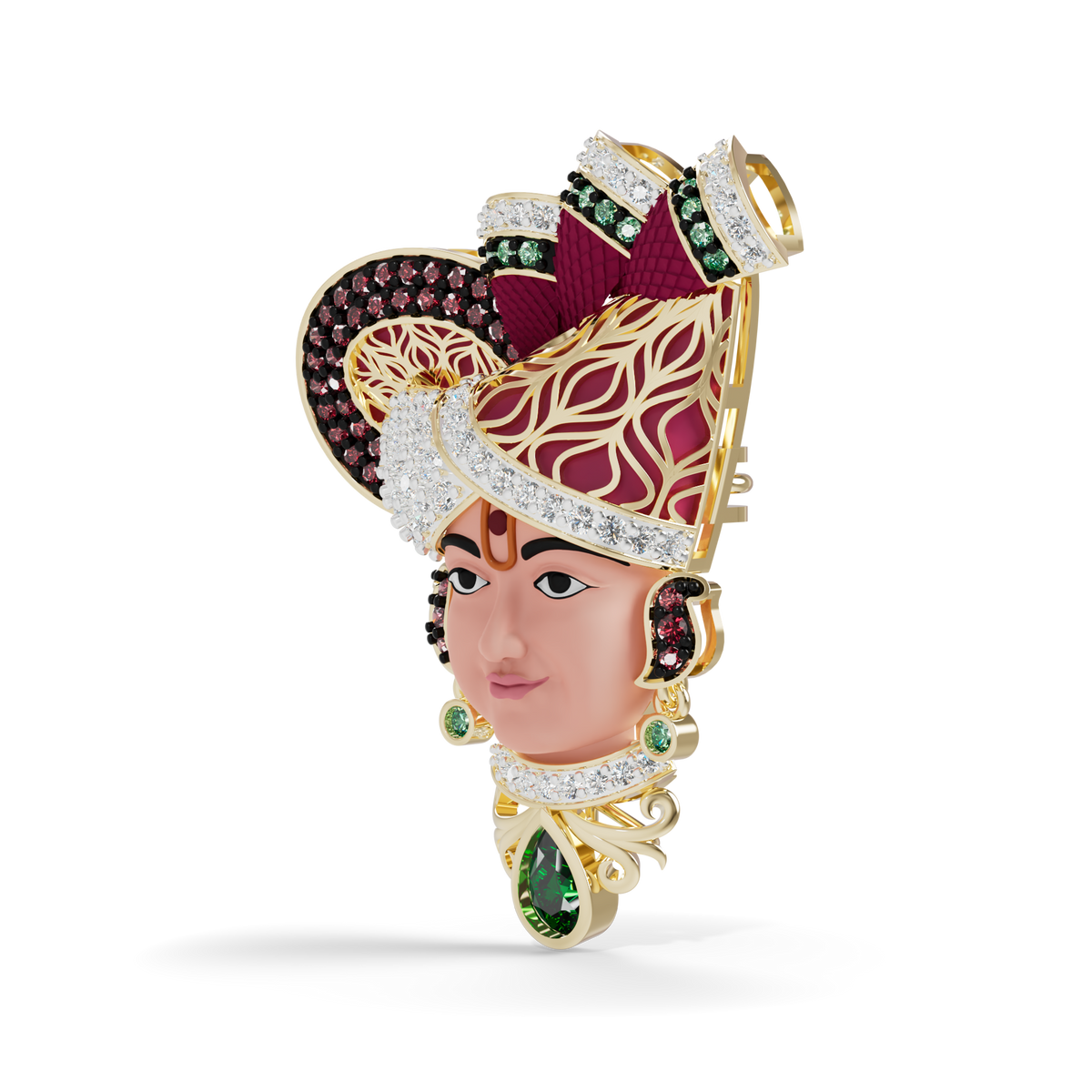 Guru Jewel's The Royal Swaminarayan Heritage Pendant for Her