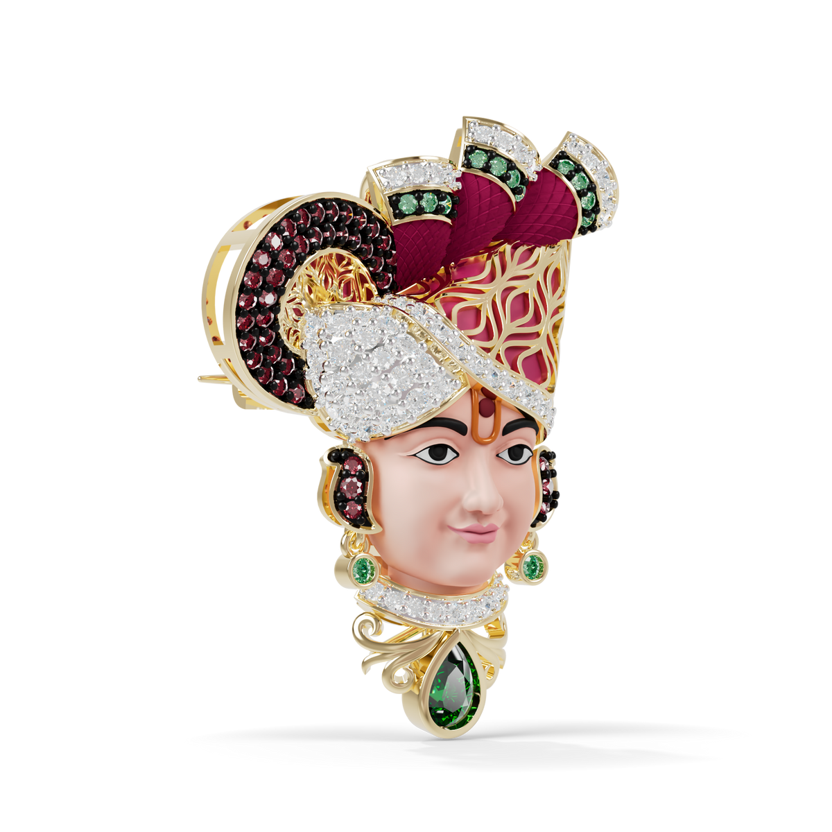 Guru Jewel's The Royal Swaminarayan Heritage Pendant for Her
