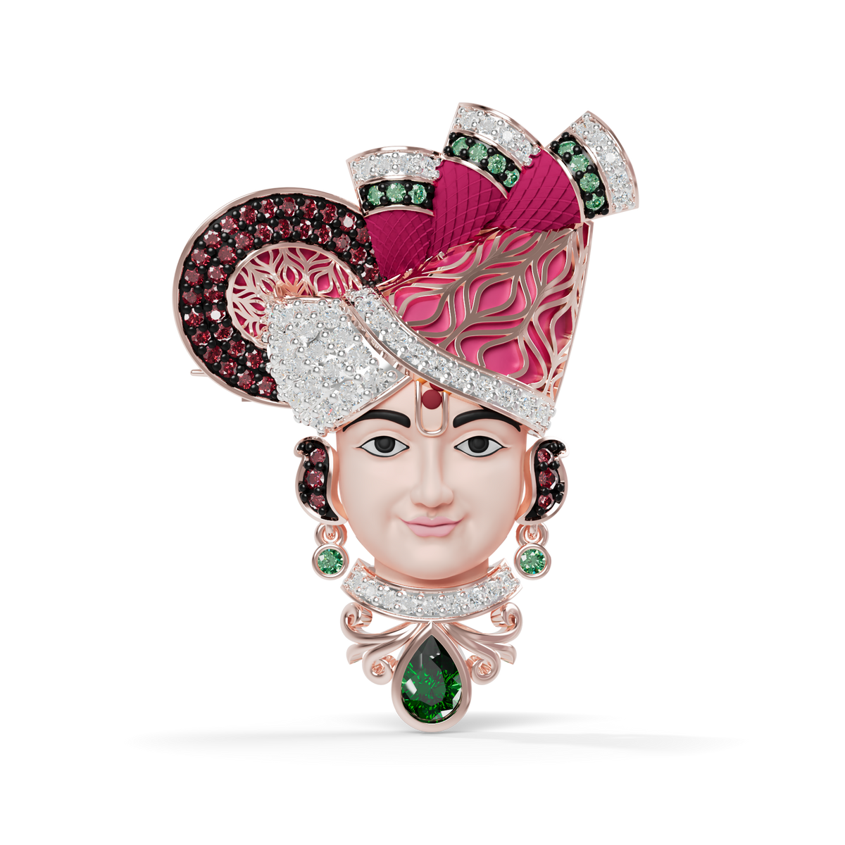 Guru Jewel's The Royal Swaminarayan Heritage Pendant for Her