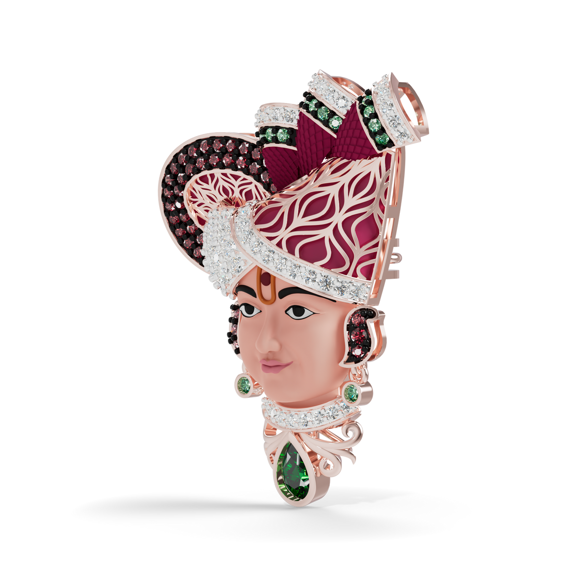 Guru Jewel's The Royal Swaminarayan Heritage Pendant for Her