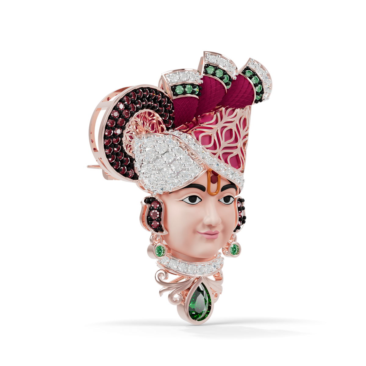 Guru Jewel's The Royal Swaminarayan Heritage Pendant for Her