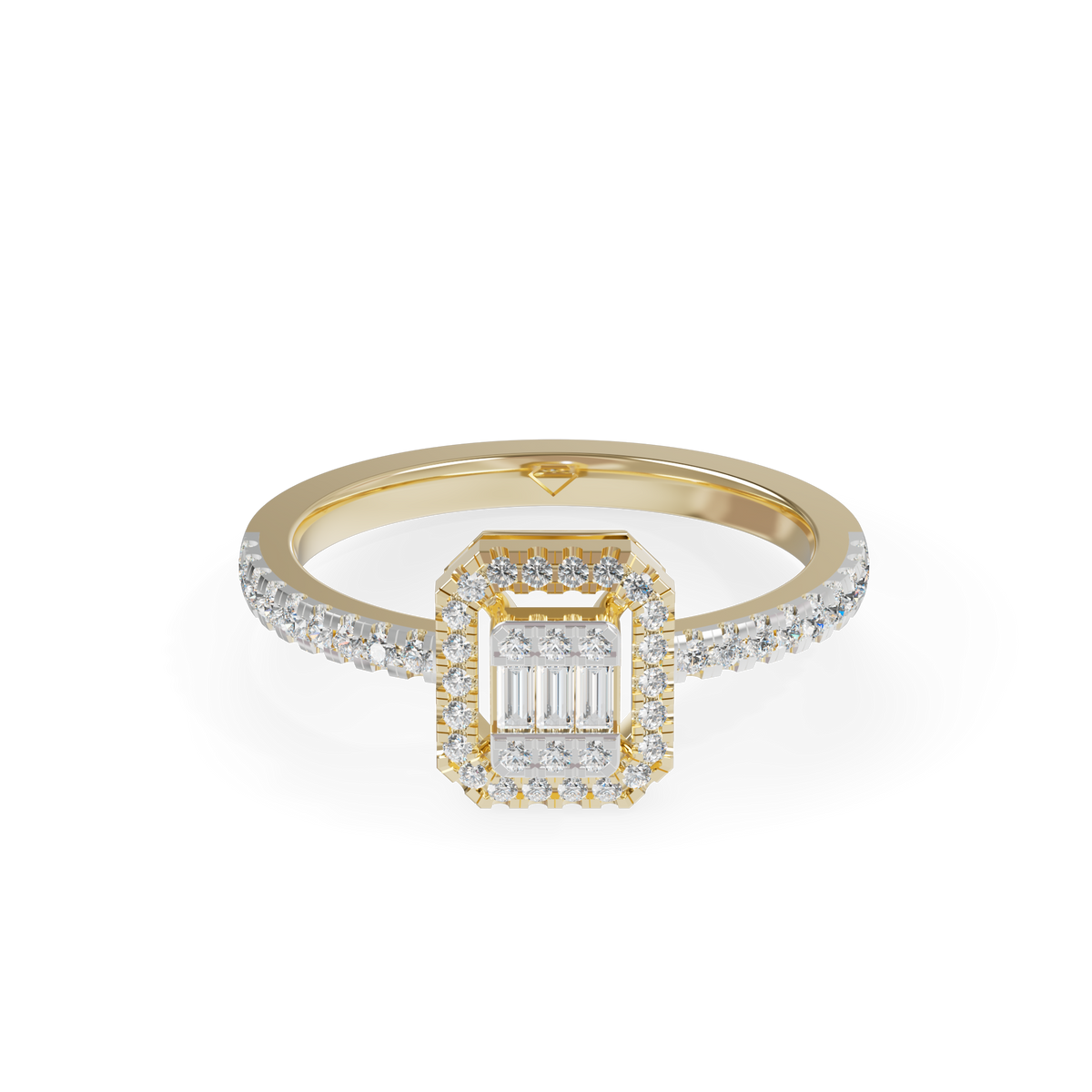 Beautiful 925 Silver And Diamond Studded  Ladies Ring For Her