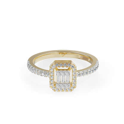 Beautiful 925 Silver And Diamond Studded  Ladies Ring For Her