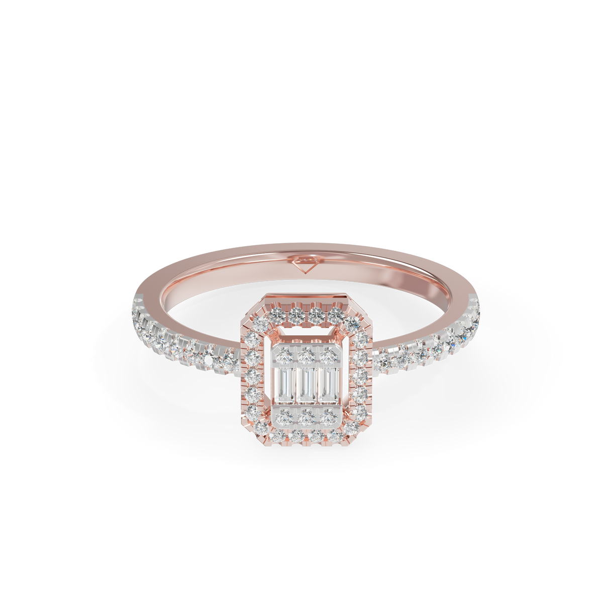 Beautiful 925 Silver And Diamond Studded  Ladies Ring For Her