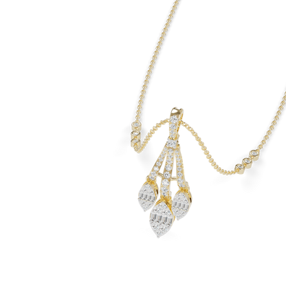 Guru Jewel's Sparkling Gemstone Accents with Sophisticated Multi-Drop Silver Pendant for Her