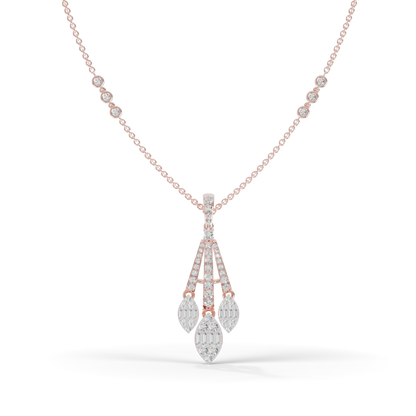 Guru Jewel's Sparkling Gemstone Accents with Sophisticated Multi-Drop Silver Pendant for Her