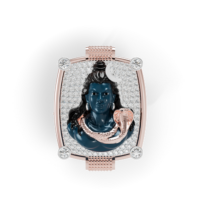 Guru Jewel's The Celestial Mahadev Rectangular Frame Pendant for Her