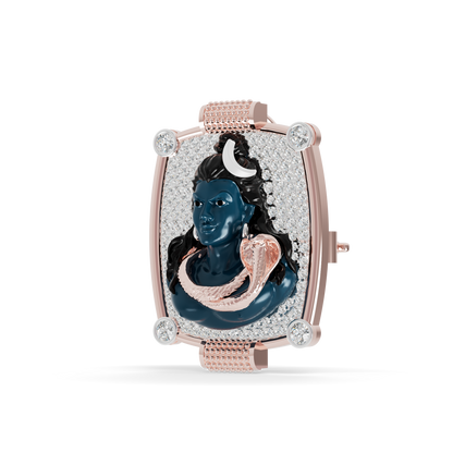 Guru Jewel's The Celestial Mahadev Rectangular Frame Pendant for Her