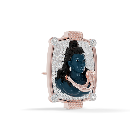 Guru Jewel's The Celestial Mahadev Rectangular Frame Pendant for Her