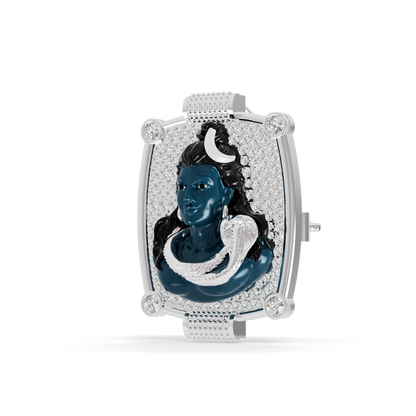 Guru Jewel's The Celestial Mahadev Rectangular Frame Pendant for Her