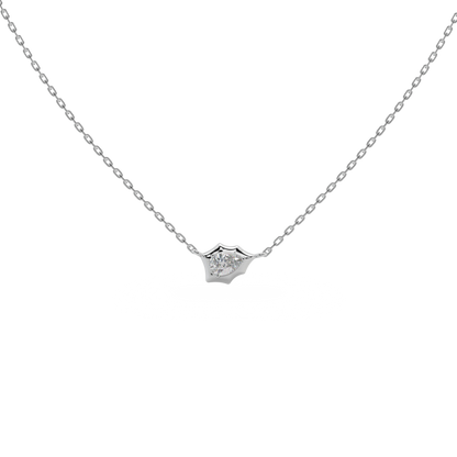 Guru Jewel's Pear Shaped Solitaire Diamond Studded In Silver Only Pendant For Her