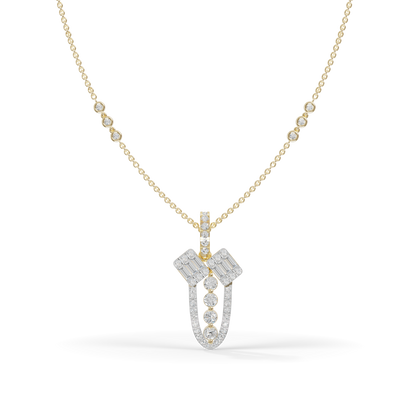 Guru Jewel's Modern Architectural Silver Pendant for Her
