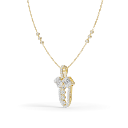 Guru Jewel's Modern Architectural Silver Pendant for Her