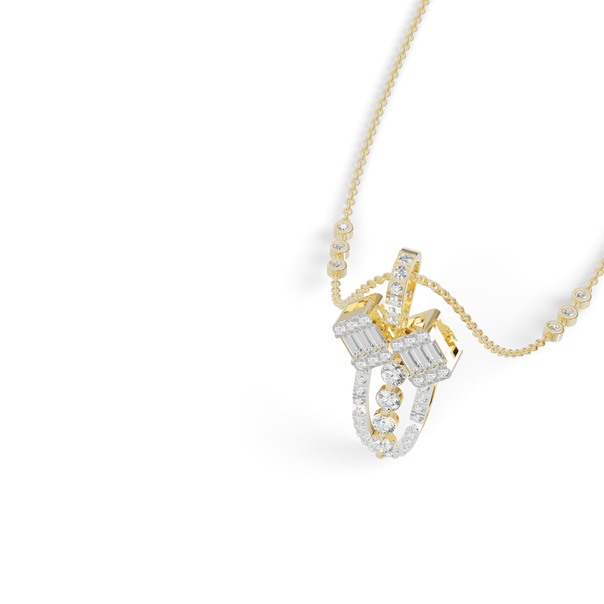 Guru Jewel's Modern Architectural Silver Pendant for Her