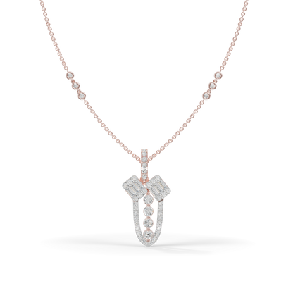Guru Jewel's Modern Architectural Silver Pendant for Her