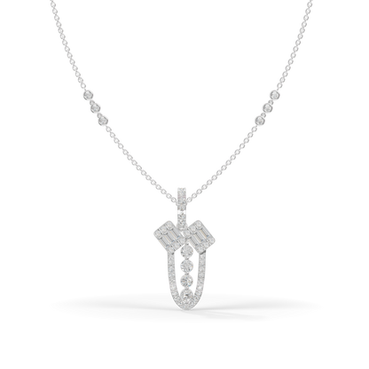 Guru Jewel's Modern Architectural Silver Pendant for Her