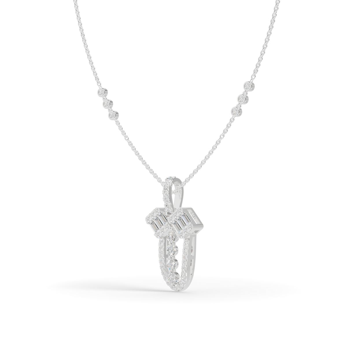 Guru Jewel's Modern Architectural Silver Pendant for Her