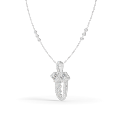 Guru Jewel's Modern Architectural Silver Pendant for Her