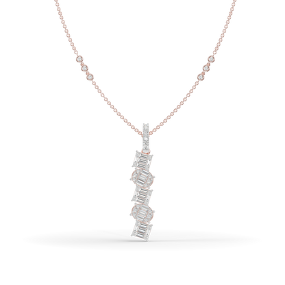 Guru Jewel's Sophisticated Diagonal Bar Pendant for Her