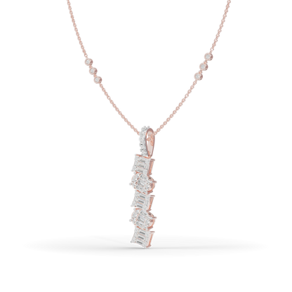 Guru Jewel's Sophisticated Diagonal Bar Pendant for Her