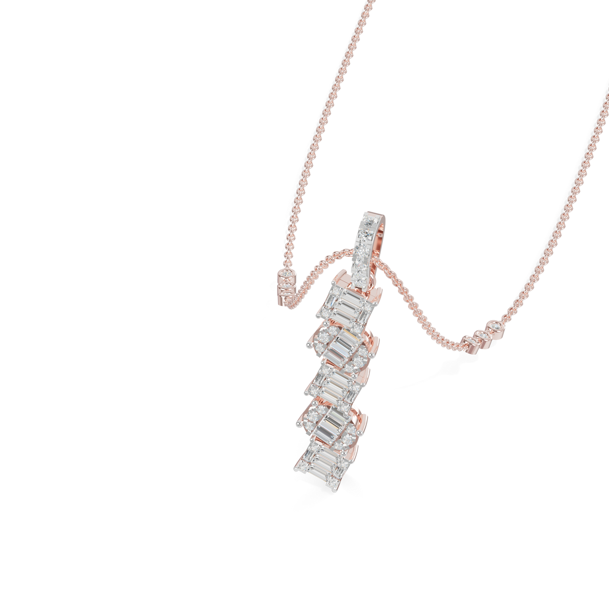 Guru Jewel's Sophisticated Diagonal Bar Pendant for Her