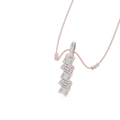 Guru Jewel's Sophisticated Diagonal Bar Pendant for Her