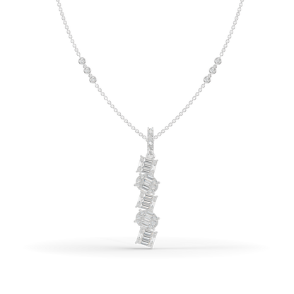 Guru Jewel's Sophisticated Diagonal Bar Pendant for Her