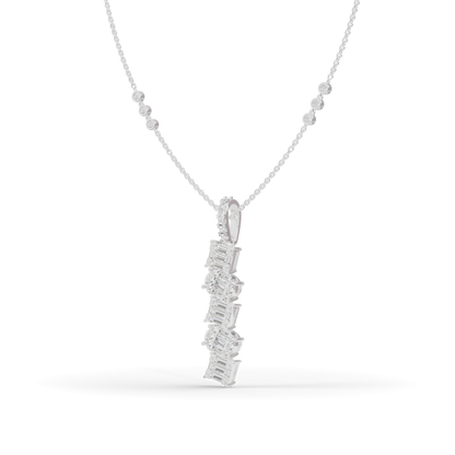 Guru Jewel's Sophisticated Diagonal Bar Pendant for Her