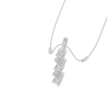 Guru Jewel's Sophisticated Diagonal Bar Pendant for Her
