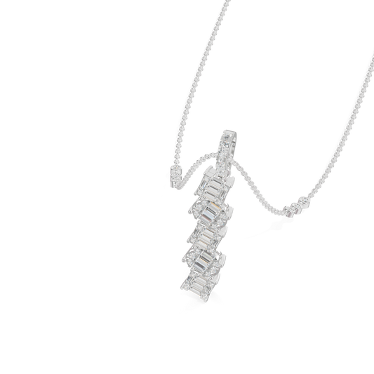 Guru Jewel's Sophisticated Diagonal Bar Pendant for Her