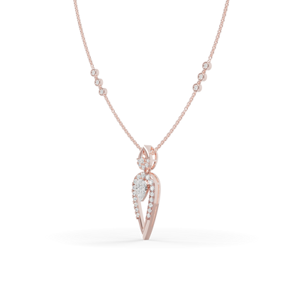 Guru Jewel's Sleek V-Shaped Tiered Pendant for Her